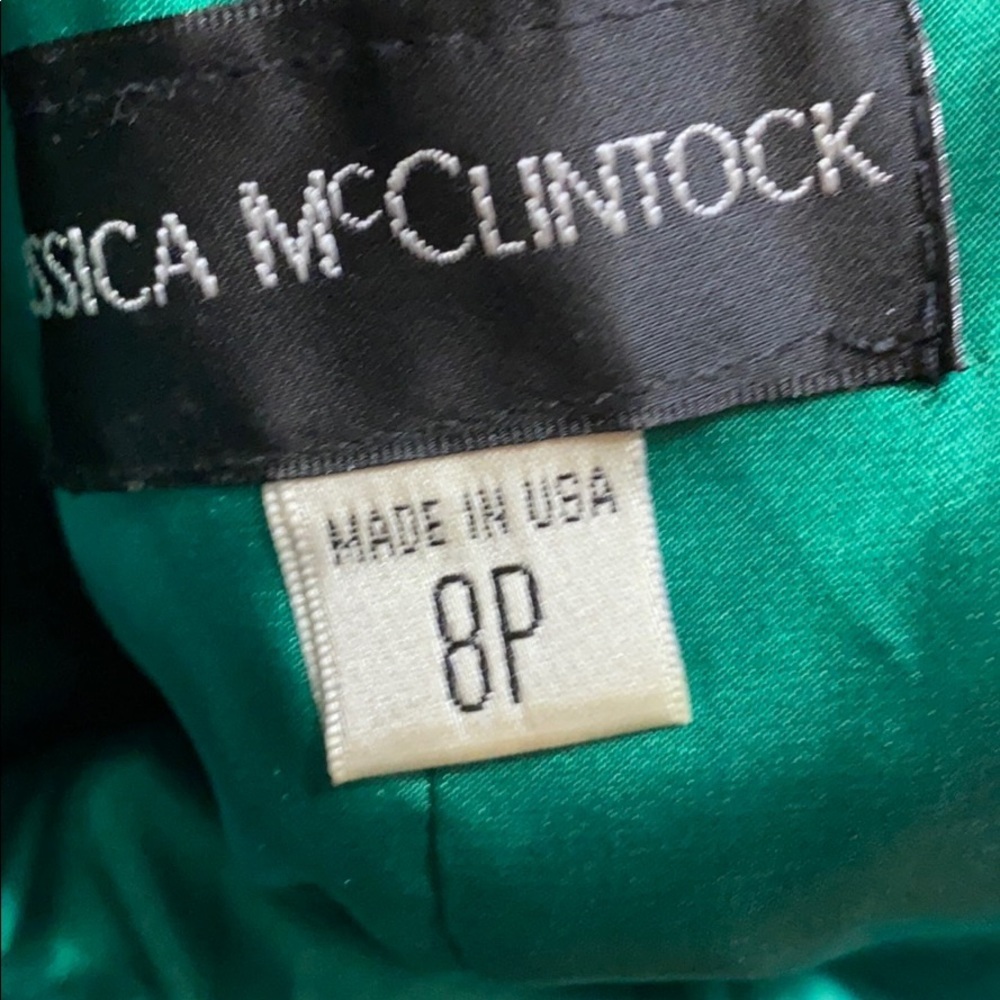 Jessica McClintock green backless dress size: 8P - Picture 5 of 5
